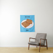 Afbeelding cartoon Wafel Wandkleed (In situ)