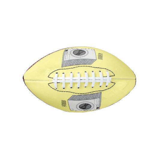 Afbeelding cartoon wasmachine american football (Voorkant)
