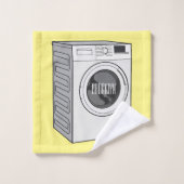Afbeelding cartoon wasmachine bad handdoek (Wasdoekje)