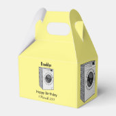 Afbeelding cartoon wasmachine bedankdoosjes (Achterkant)