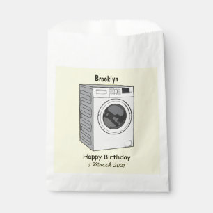 Afbeelding cartoon wasmachine bedankzakje