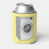 Afbeelding cartoon wasmachine blikjeskoeler (Blikje Achterkant)