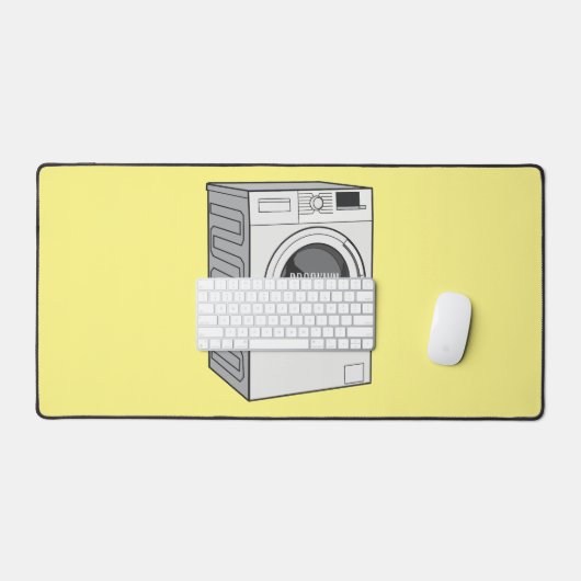 Afbeelding cartoon wasmachine bureaumat (Keyboard & Muis)