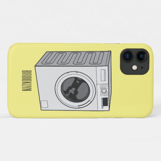 Afbeelding cartoon wasmachine Case-Mate iPhone case (Achterkant (horizontaal))