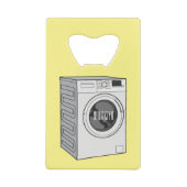 Afbeelding cartoon wasmachine creditkaart flessenopener (Achterkant)