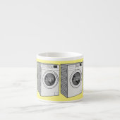 Afbeelding cartoon wasmachine espresso kop (Voorkant)