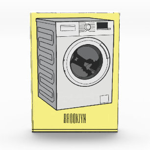 Afbeelding cartoon wasmachine fotoblokken