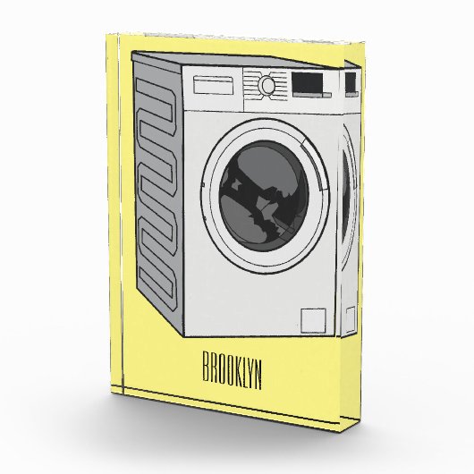 Afbeelding cartoon wasmachine fotoblokken (Rechts)