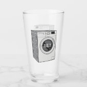 Afbeelding cartoon wasmachine glas (Voorkant)