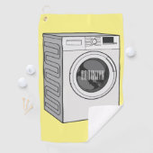 Afbeelding cartoon wasmachine golfhanddoek (Insitu)