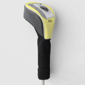 Afbeelding cartoon wasmachine golfheadcover (Schuin)