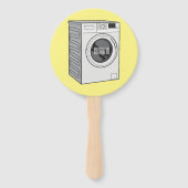 Afbeelding cartoon wasmachine handwaaier (Achterkant)