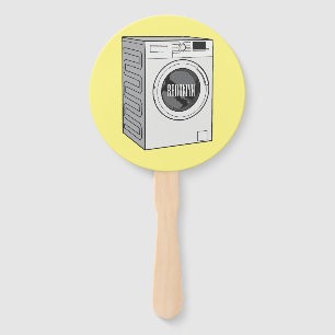 Afbeelding cartoon wasmachine handwaaier