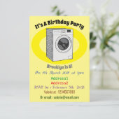 Afbeelding cartoon wasmachine kaart (Staand voorkant)