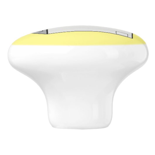 Afbeelding cartoon wasmachine keramische knop (Zijkant)