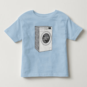 Afbeelding cartoon wasmachine kinder shirts