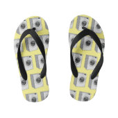 Afbeelding cartoon wasmachine kinder teenslippers (Voetbed)
