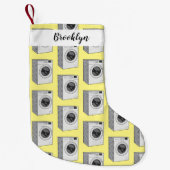 Afbeelding cartoon wasmachine kleine kerstsok (Voorkant)