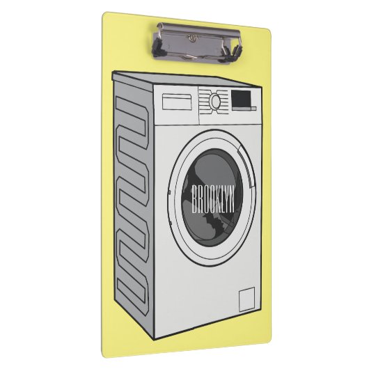 Afbeelding cartoon wasmachine klembord (Rechts)