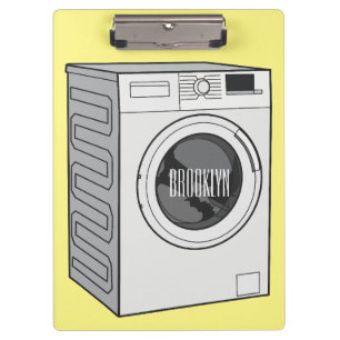 Afbeelding cartoon wasmachine klembord