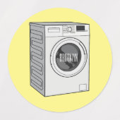 Afbeelding cartoon wasmachine labels (Design 2)