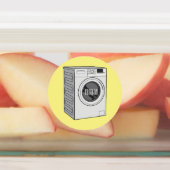 Afbeelding cartoon wasmachine labels (Aangebracht)