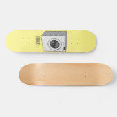 Afbeelding cartoon wasmachine persoonlijk skateboard (Horizontaal)