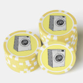Afbeelding cartoon wasmachine poker chips (Opstapeling)