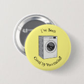 Afbeelding cartoon wasmachine ronde button 5,7 cm (Voorkant /achterkant)