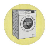 Afbeelding cartoon wasmachine snijplank (Voorkant)