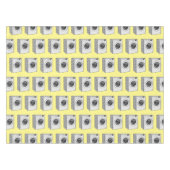 Afbeelding cartoon wasmachine tafelkleed (Voorkant (Horizontaal))
