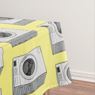 Afbeelding cartoon wasmachine tafelkleed