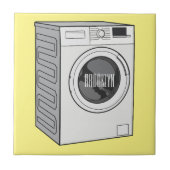 Afbeelding cartoon wasmachine tegeltje (Voorkant)
