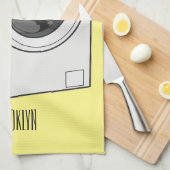 Afbeelding cartoon wasmachine theedoek (Quarter Fold)