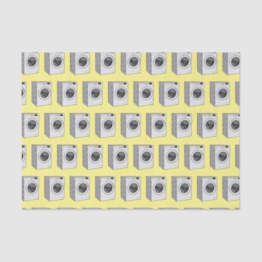 Afbeelding cartoon wasmachine tissuepapier (Voorkant)