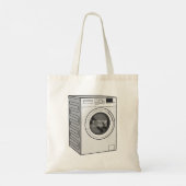 Afbeelding cartoon wasmachine tote bag (Achterkant)