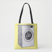 Afbeelding cartoon wasmachine tote bag (Voorkant)