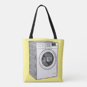 Afbeelding cartoon wasmachine tote bag (Achterkant)