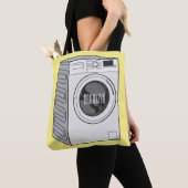 Afbeelding cartoon wasmachine tote bag (Dichtbij)