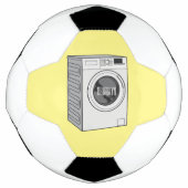 Afbeelding cartoon wasmachine voetbal (Voorkant)