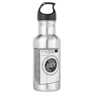 Afbeelding cartoon wasmachine waterfles