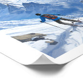 Afbeelding Chamonix - Frankrijk - Monte-Blanc illu Poster (Hoek)