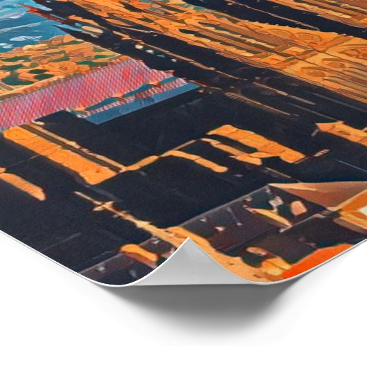 Afbeelding Clermont-Ferrand Photo Vintage Poster (Hoek)