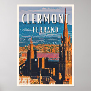 Afbeelding Clermont-Ferrand Photo Vintage Poster
