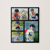 Afbeelding Collage 5 Foto Gepersonaliseerd Legpuzzel (Verticaal)