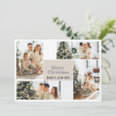 Afbeelding Collage Vrolijke Kerstvakantie Kaart (Staand voorkant)