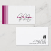 Afbeelding Consultant Beauty Kleur Cursief Monogra Visitekaartje (Voorkant / Achterkant)