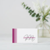 Afbeelding Consultant Beauty Kleur Cursief Monogra Visitekaartje (Staand voorkant)