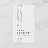 Afbeelding Consultant Dubbele Faux Silver Visitekaartje (Voorkant)