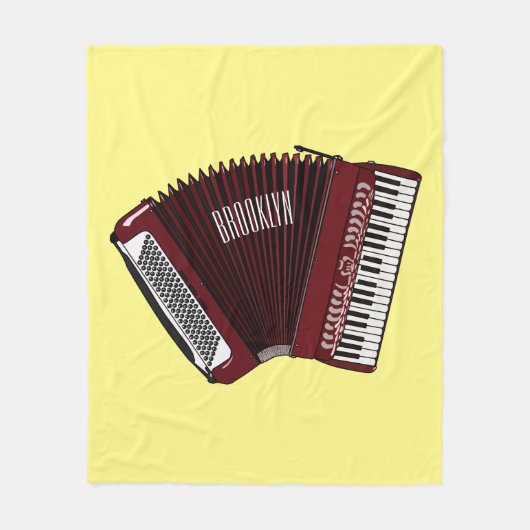 Afbeelding cordion cartoon fleece deken (Voorkant)